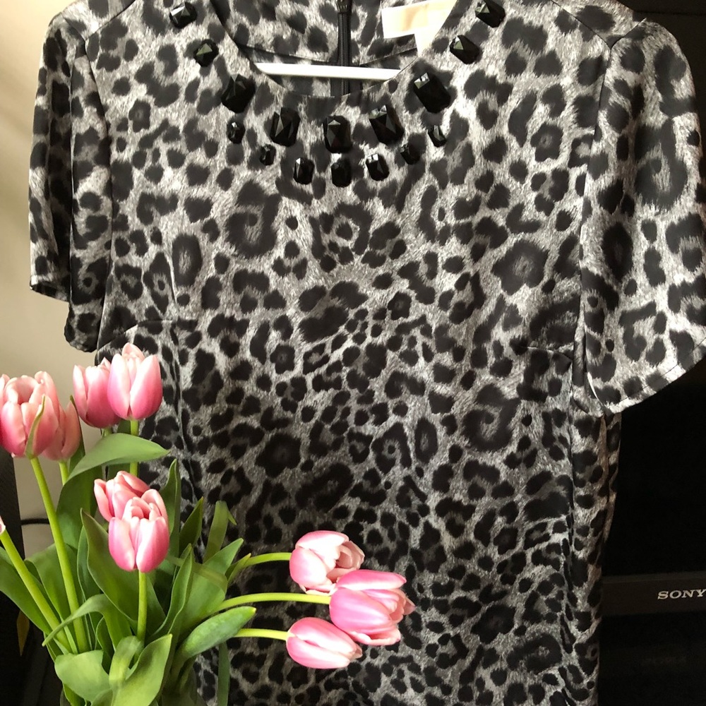 MICHAEL KORS leopard print blouse 